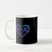 Ich bin ein Überlebender der Schmetterlingsherz Su Kaffeetasse (Links)