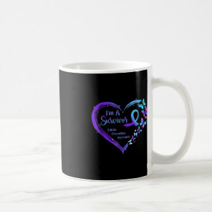 Ich bin ein Überlebender der Schmetterlingsherz Su Kaffeetasse