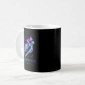 Ich bin ein Überlebender der Schmetterlingsherz Su Kaffeetasse (Vorderseite Links)