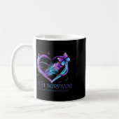 Ich bin ein Überlebender der Schmetterlingsherz Su Kaffeetasse (Links)
