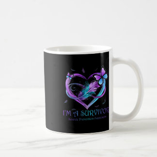 Ich bin ein Überlebender der Schmetterlingsherz Su Kaffeetasse
