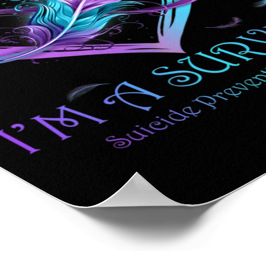 Ich bin ein Überlebender der Schmetterlingsherz Su Poster (Ecke)