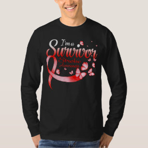 Ich bin ein Überlebender der Stroke Awareness Butt T-Shirt