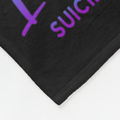 Ich bin ein Überlebender des Bewusstseins für Suiz Fleecedecke (Ecke)