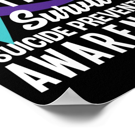 Ich bin ein Überlebender des Bewusstseins für Suiz Poster (Ecke)