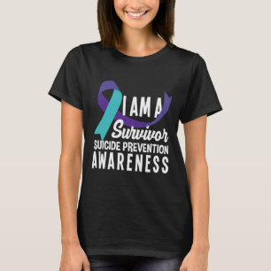 Ich bin ein Überlebender des Bewusstseins für Suiz T-Shirt