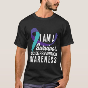 Ich bin ein Überlebender des Bewusstseins für Suiz T-Shirt