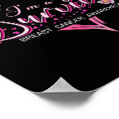 Ich bin ein Überlebender des Brustkrebs Bewusstsei Poster (Ecke)