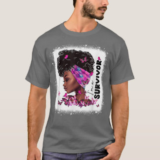 Ich bin ein Überlebender des Brustkrebs Bewusstsei T-Shirt