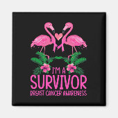 Ich bin ein Überlebender des Brustkrebses Bewussts Magnet (Vorne)
