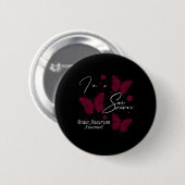 Ich bin ein Überlebender des Gehirns Aneurysma Awa Button (Vorne & Hinten)
