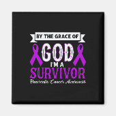 Ich bin ein Überlebender des Lila Bauchspeicheldrü Magnet (Vorne)