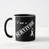 Ich bin ein Überlebender des Lungenkrebses - Tasse (Links)