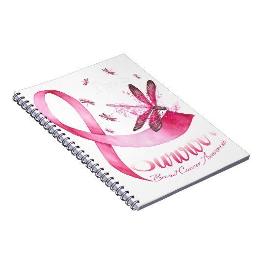 Ich bin ein Überlebender des Rosa-Ribbon-Brustkreb Notizblock (Rechte Seite)