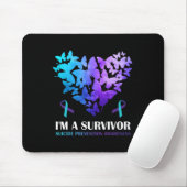 Ich bin ein Überlebender des Suizidpräventionsbutt Mousepad (Mit Mouse)