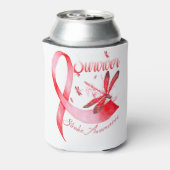 Ich bin ein Überlebender Dragonfly Red Ribbon Stro Dosenkühler (Kanne Rückseite)