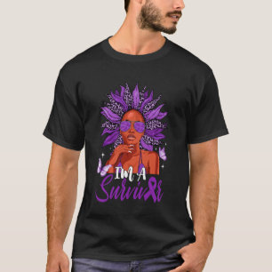 Ich bin ein Überlebender Häusliche Gewalt Aufkläru T-Shirt