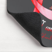 Ich bin ein Überlebender Herzkrankheit-Bewusstsein Mousepad (Ecke)
