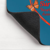 Ich bin ein Überlebender Herzkrankheit-Bewusstsein Mousepad (Ecke)