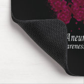 Ich bin ein Überlebender Hirnaneurysma-Bewusstsein Mousepad (Ecke)