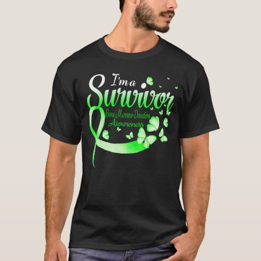 Ich bin ein überlebender Knochen-Knochenmark-Hinte T-Shirt (Vorderseite)