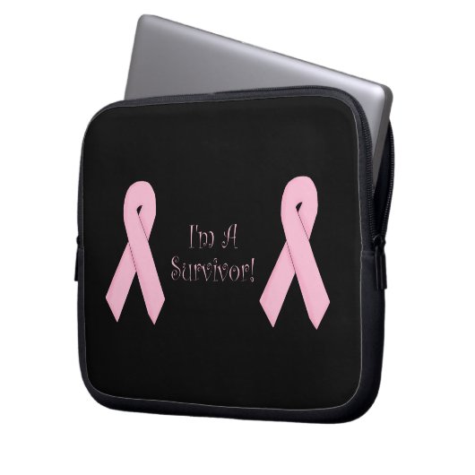 Ich bin ein Überlebender! Laptopschutzhülle (Vorderseite Links)