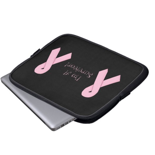 Ich bin ein Überlebender! Laptopschutzhülle (Vorne Knopf)