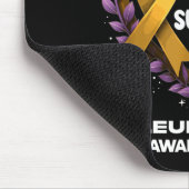 Ich bin ein Überlebender Leukämie-Bewusstsein Mousepad (Ecke)