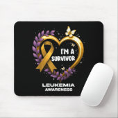 Ich bin ein Überlebender Leukämie-Bewusstsein Mousepad (Mit Mouse)
