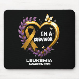 Ich bin ein Überlebender Leukämie-Bewusstsein Mousepad