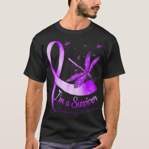 Ich bin ein Überlebender Lila Ribbon-Dragonfly-Sar T-Shirt