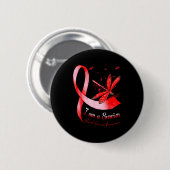 Ich bin ein Überlebender Monat der Herzkrankheiten Button (Vorne & Hinten)