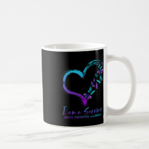 Ich bin ein Überlebender Selbstmordpräventionsbewu Kaffeetasse