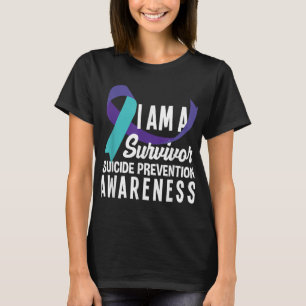 Ich bin ein Überlebender Selbstmordpräventionsbewu T-Shirt