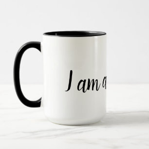 ICH BIN EIN ÜBERLEBENDER Typografie schwarz positi Tasse