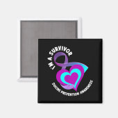 Ich bin ein Überlebender Unterstützen Prävention A Magnet (Vorderseite/Rückseite)