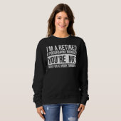 Ich bin ein übermüdeter IT-Programm-Manager Sie si Sweatshirt (Vorne ganz)