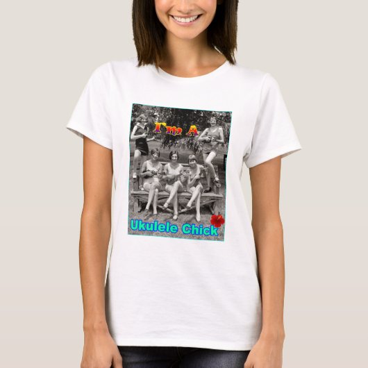 Ich bin ein Ukulele-Küken T-Shirt (Vorderseite)