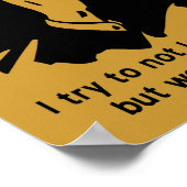 Ich bin ein Unglaublich witzig Sternenzeichen Poster (Ecke)