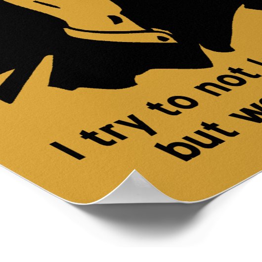 Ich bin ein Unglaublich witzig Sternenzeichen Poster (Ecke)