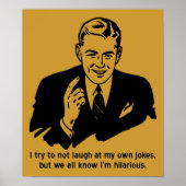 Ich bin ein Unglaublich witzig Sternenzeichen Poster (Vorne)