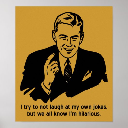 Ich bin ein Unglaublich witzig Sternenzeichen Poster (Vorne)