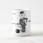 Ich bin ein unschuldiges Opfer - Kaffeetasse (Mittel)