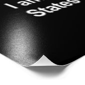 Ich bin ein US-Staaten-Luftwaffe VETERAN Fotodruck (Ecke)