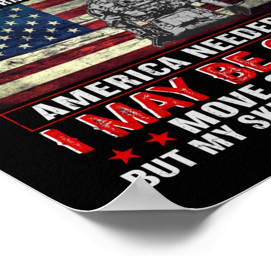 Ich bin ein US-Veteran, der immer wieder auf ameri Poster (Ecke)
