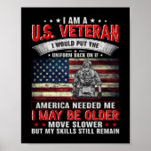 Ich bin ein US-Veteran, der immer wieder auf ameri Poster (Vorne)