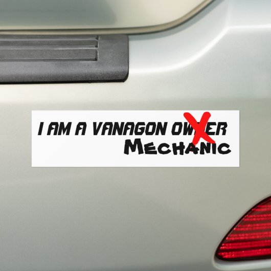 Ich bin ein Vanagon Mechaniker Autoaufkleber (Auf Auto)