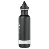 Ich bin ein Vater, der einfach Spaß macht, Schwarz Edelstahlflasche (Rechts)