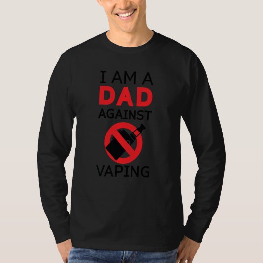 Ich bin ein Vater gegen das Vaping Cooler Anti-Rau T-Shirt (Vorderseite)