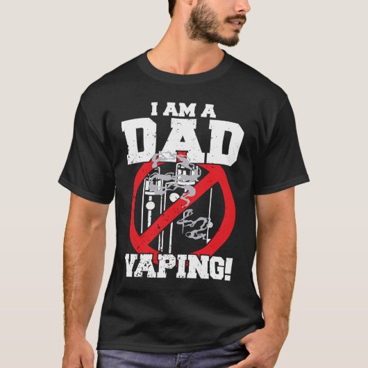 Ich bin ein Vater gegen das Vaping der strengen El T-Shirt (Vorderseite)